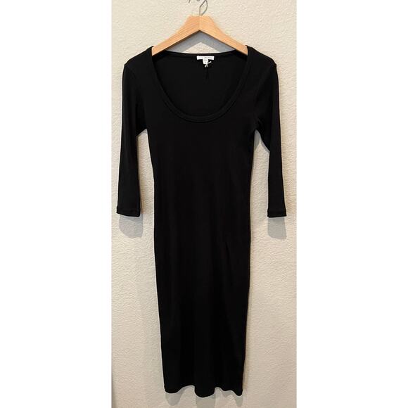 James Perse Long Sleeve Rib Dress Size 2 - Picture 8 of 9